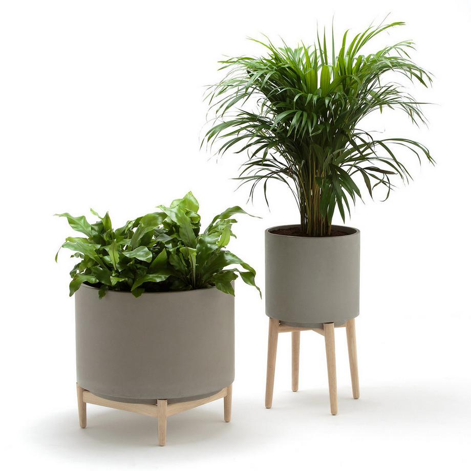 AM.PM Übertopf Florian mit Hevea-Ständer  