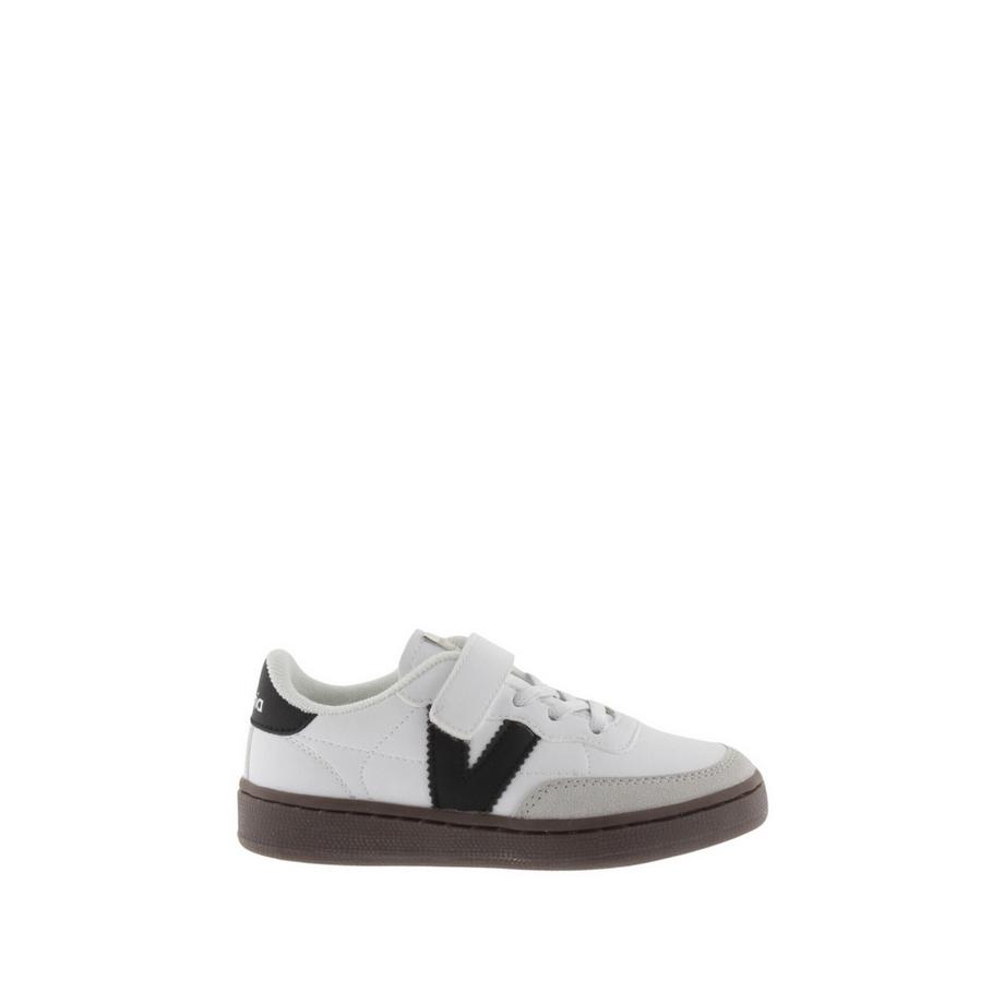 sneakers per bambini oslo efecto piel blanches