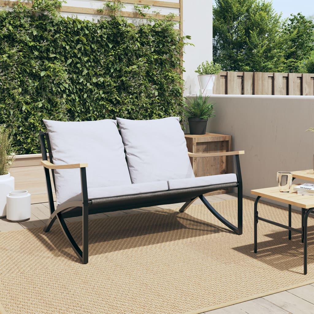 VidaXL Banc de jardin acier  