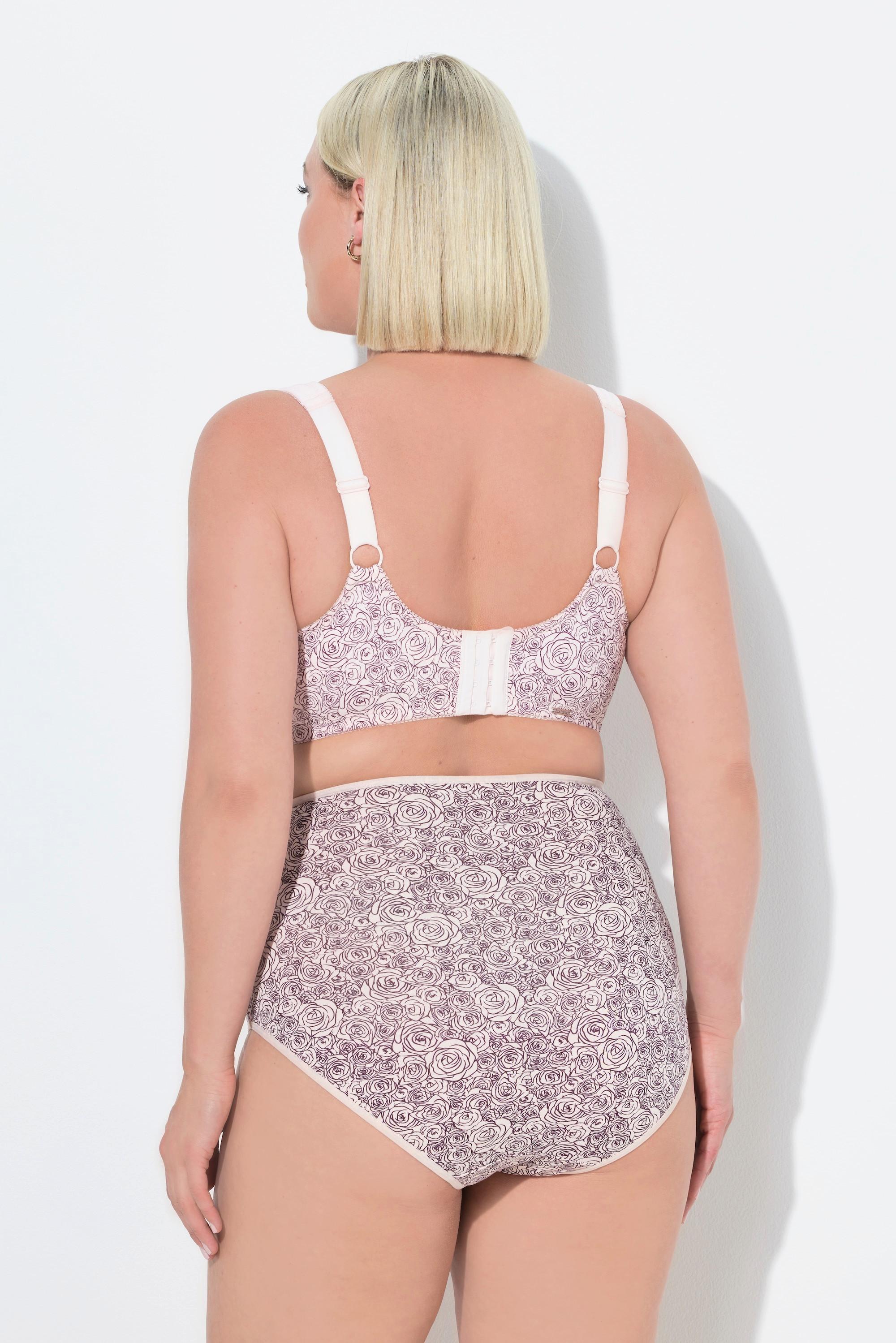 Ulla Popken Reggiseno sostenitivo senza ferretto chiusura anteriore coppa C D  