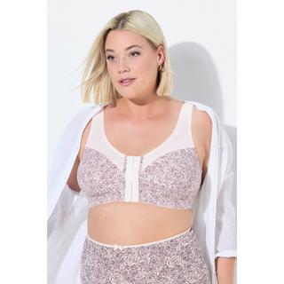 Ulla Popken Reggiseno sostenitivo senza ferretto chiusura anteriore coppa C D  
