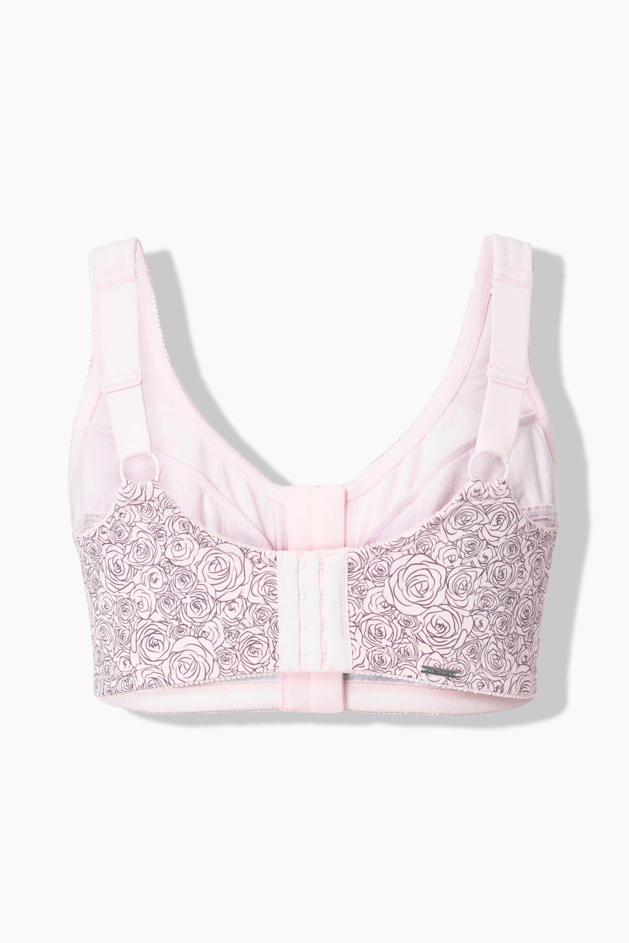 Ulla Popken Reggiseno sostenitivo senza ferretto chiusura anteriore coppa C D  