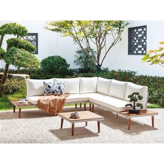 Beliani Set lounge pour jardin en Acacia Traditionnel CORATO  