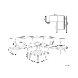 Beliani Lounge Set aus Akazienholz Klassisch CORATO  