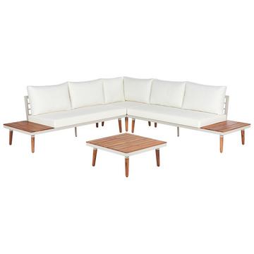 Set lounge pour jardin en Acacia Traditionnel CORATO