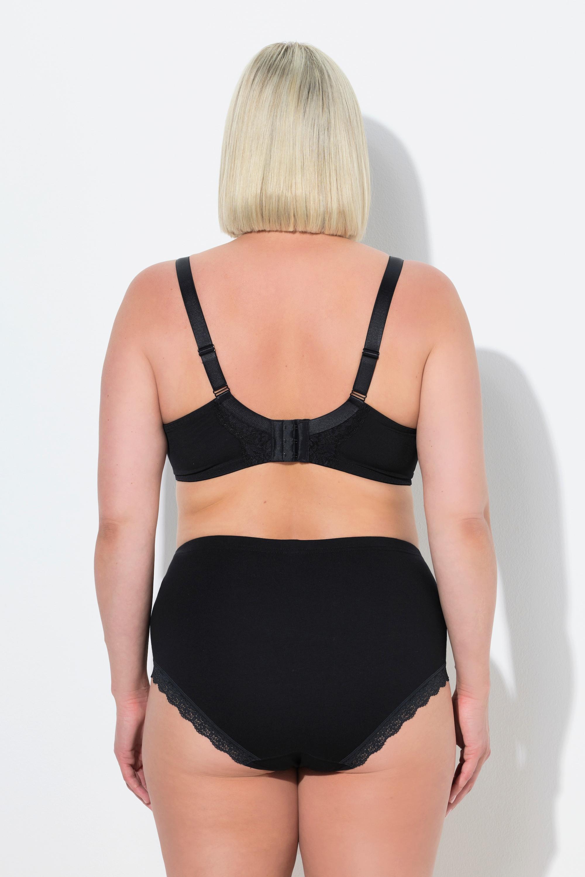 Ulla Popken Reggiseno con ferretto pizzo coppe morbide  