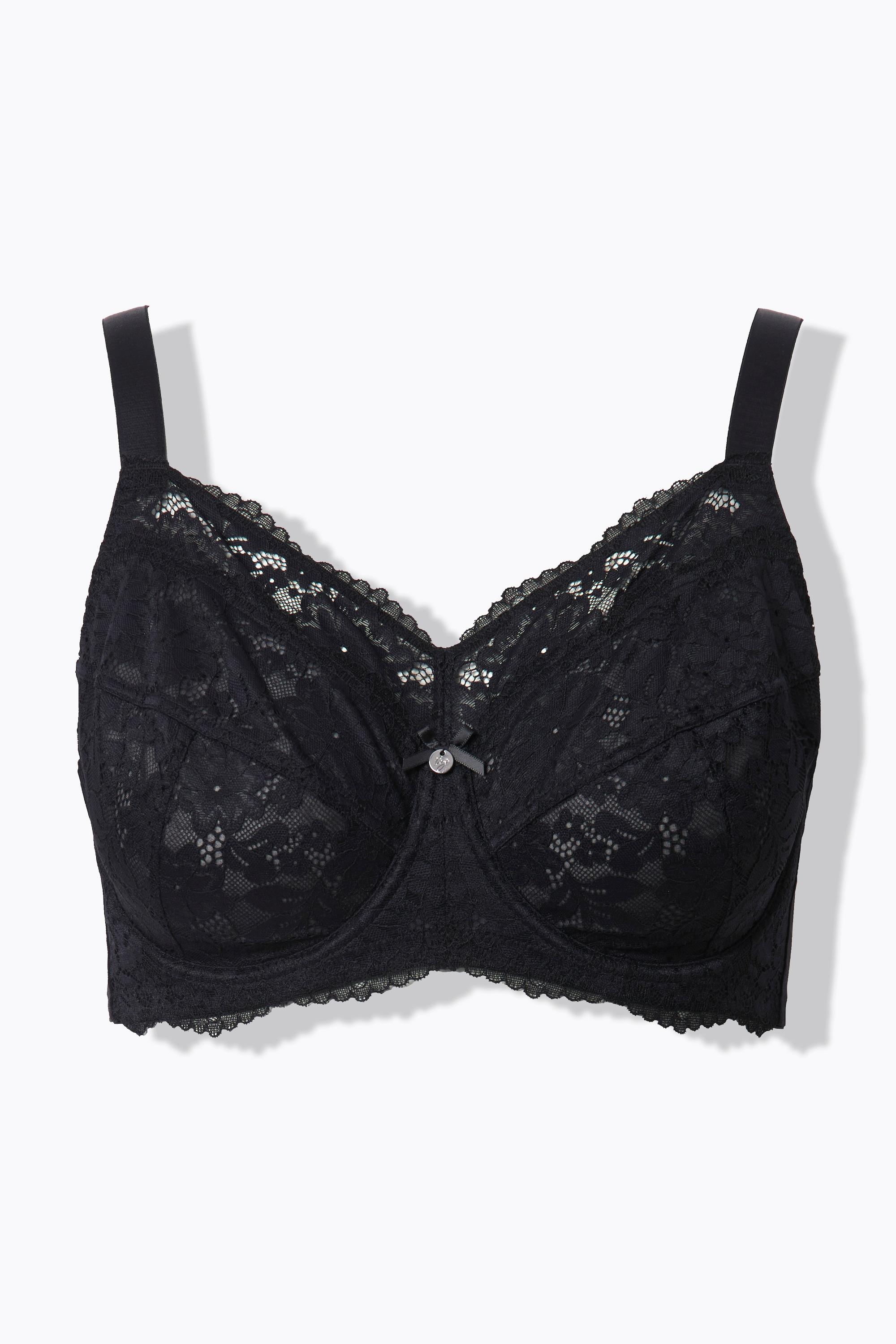 Ulla Popken Reggiseno con ferretto pizzo coppe morbide  