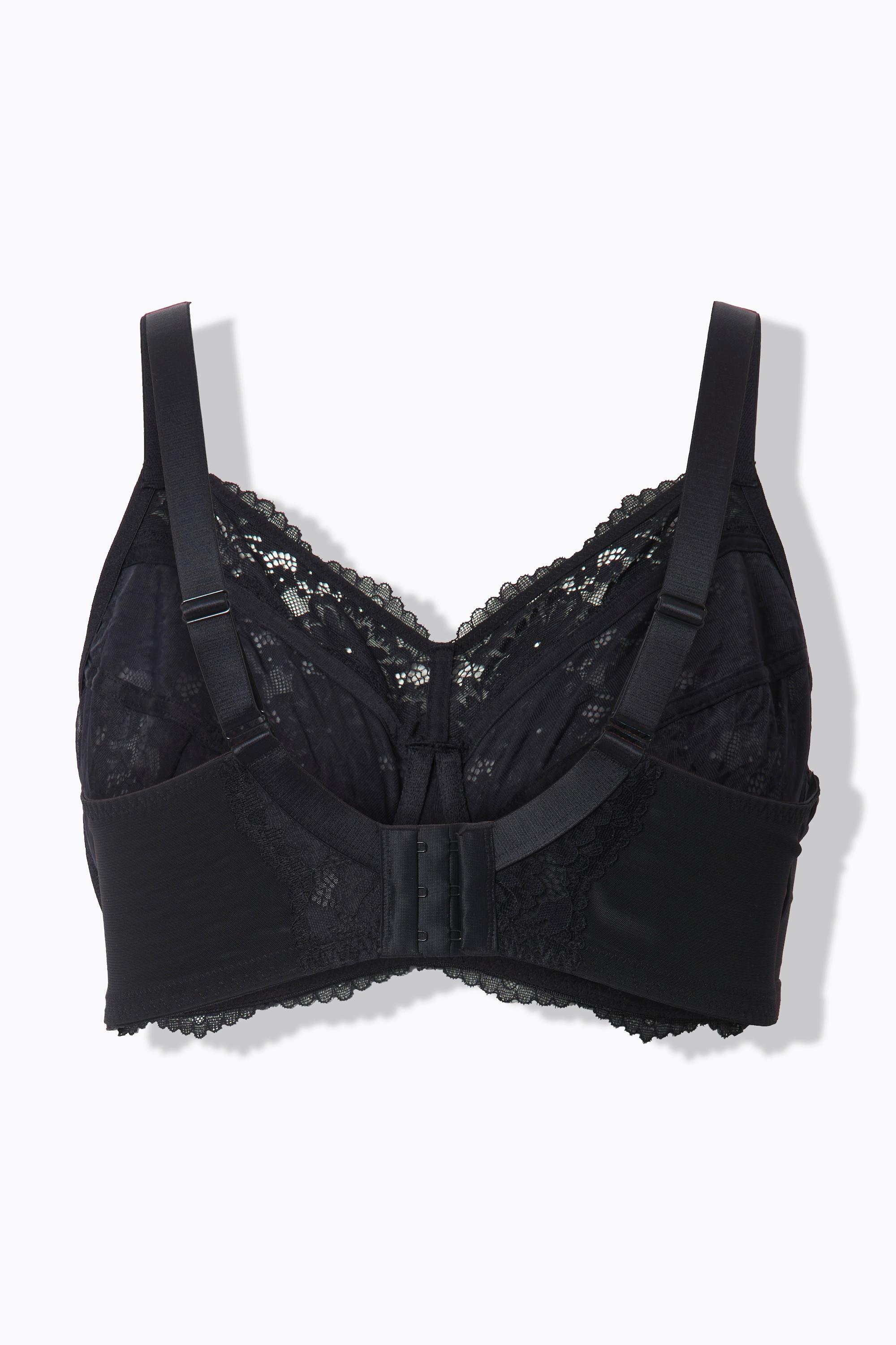 Ulla Popken Reggiseno con ferretto pizzo coppe morbide  