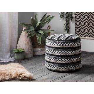 Beliani Pouf en Cotone Boho GUNTUR  