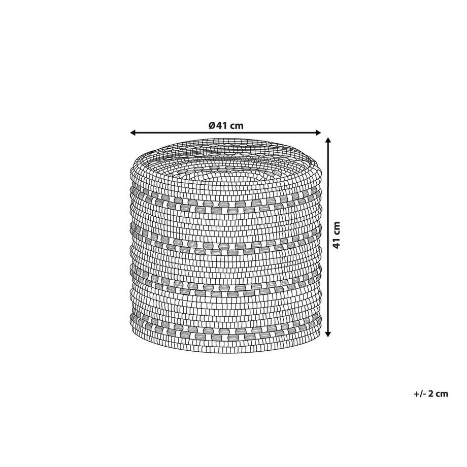 Beliani Pouf aus Baumwolle Boho GUNTUR  