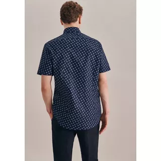 Seidensticker Oxfordhemd Shaped Fit Kurzarm Druck  