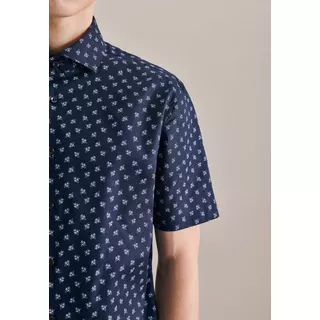 Seidensticker  Oxfordhemd Shaped Fit Kurzarm Druck 
