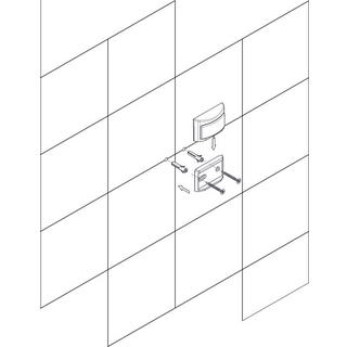 diaqua Porte-savonnette verre Chic 96 Laiton chromé  