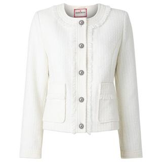 Joe Browns Giacca Tweed Senza Collo Frange  