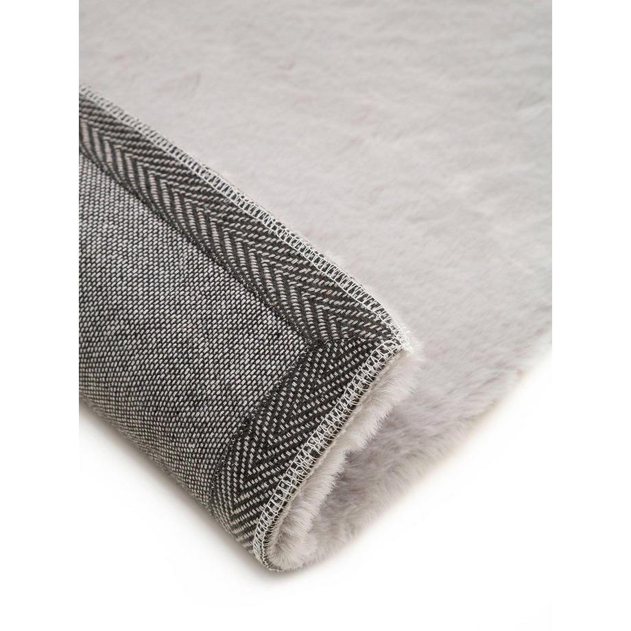 Benuta Tapis Fausse fourrure Dave Gris  