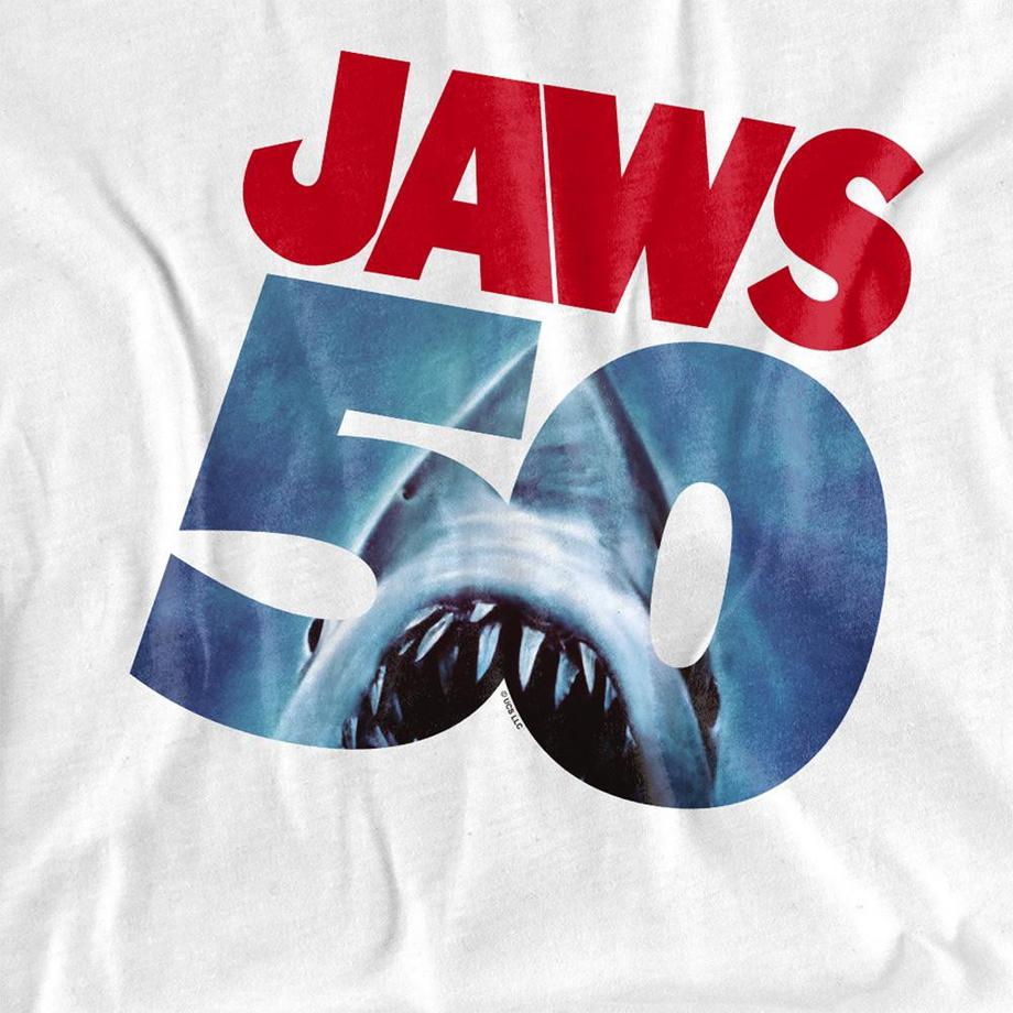Jaws T-Shirt Poster avec Logo 50  