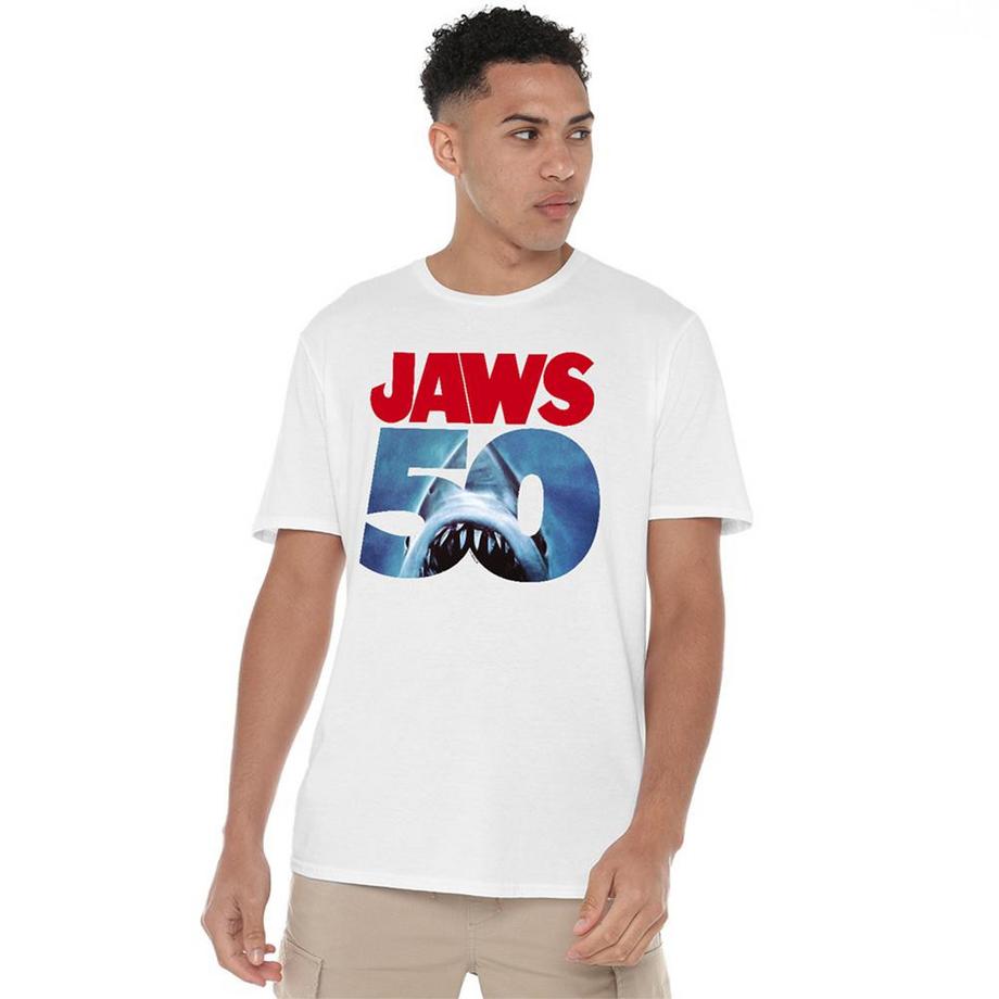 Jaws T-Shirt Poster avec Logo 50  
