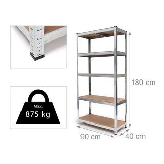 B2X Etagère de rangement 5 étagères  