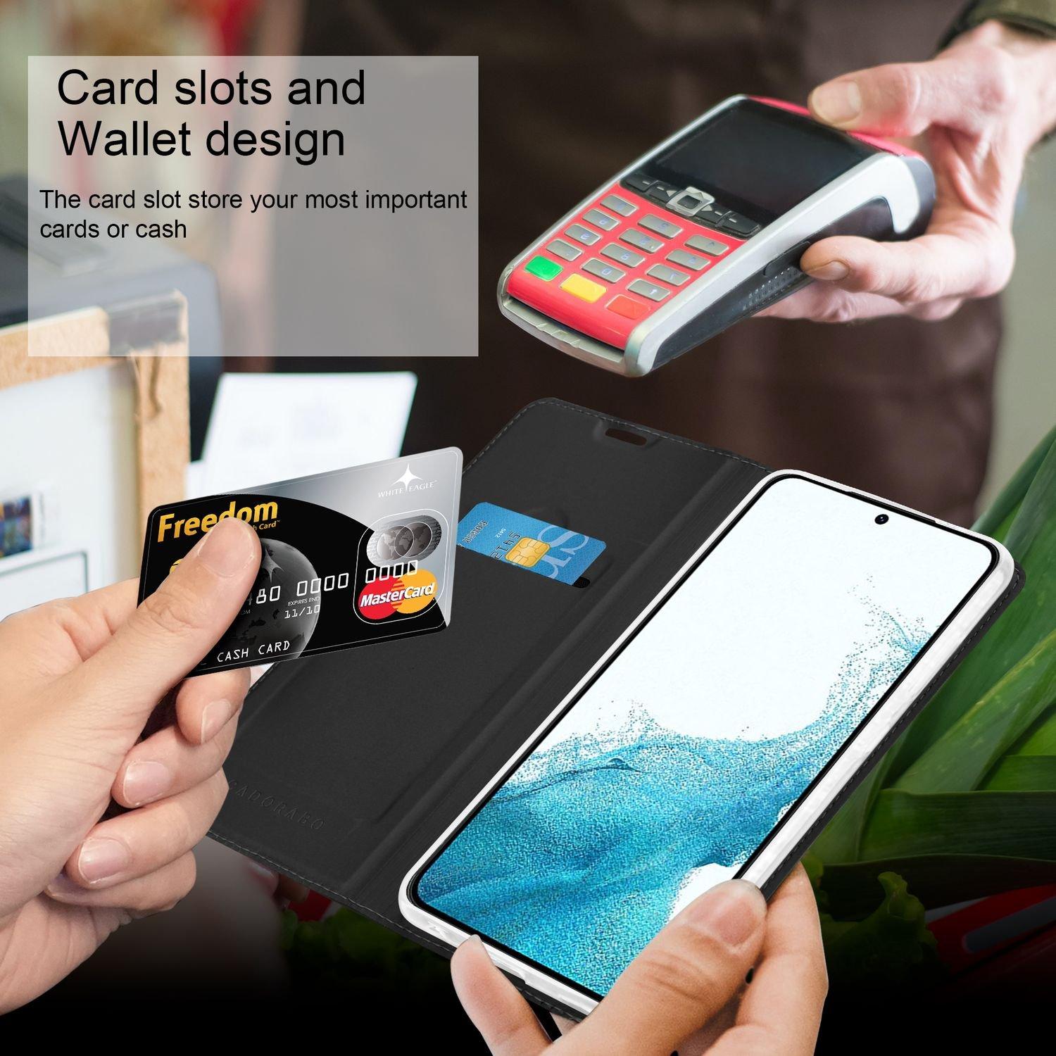 Cadorabo  Hülle für Samsung Galaxy S22 Magnetverschluss, Kartenfach 