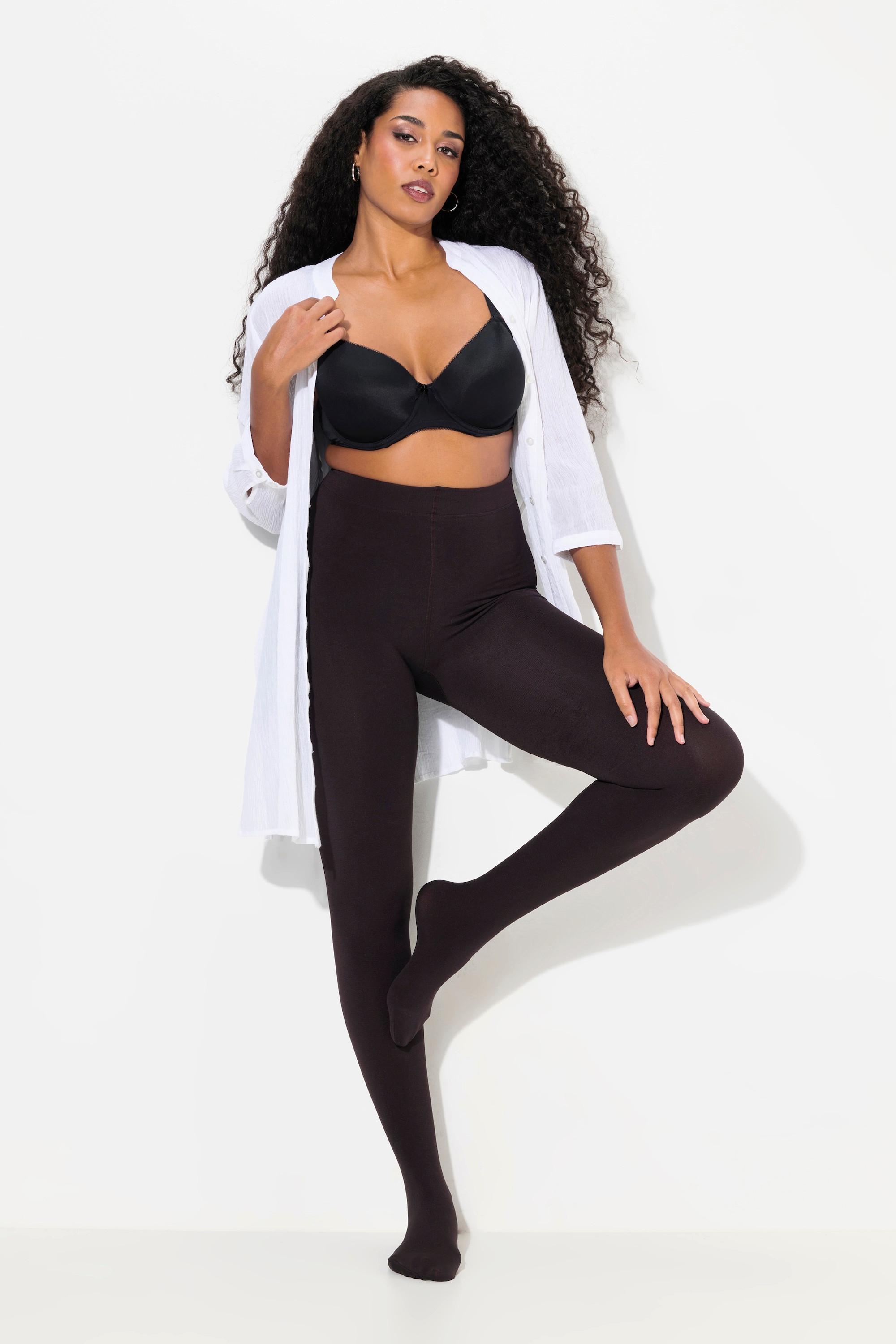 Ulla Popken  Collant thermique chaud, matière stretch confortable 