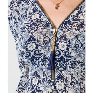 Joe Browns Top Cerniera Sovrapposizione Pizzo Maniche a Tromba  