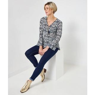 Joe Browns Top Cerniera Sovrapposizione Pizzo Maniche a Tromba  