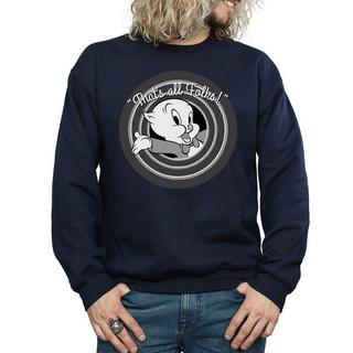LOONEY TUNES That's All Folks Porky Pig Sweatshirt  
