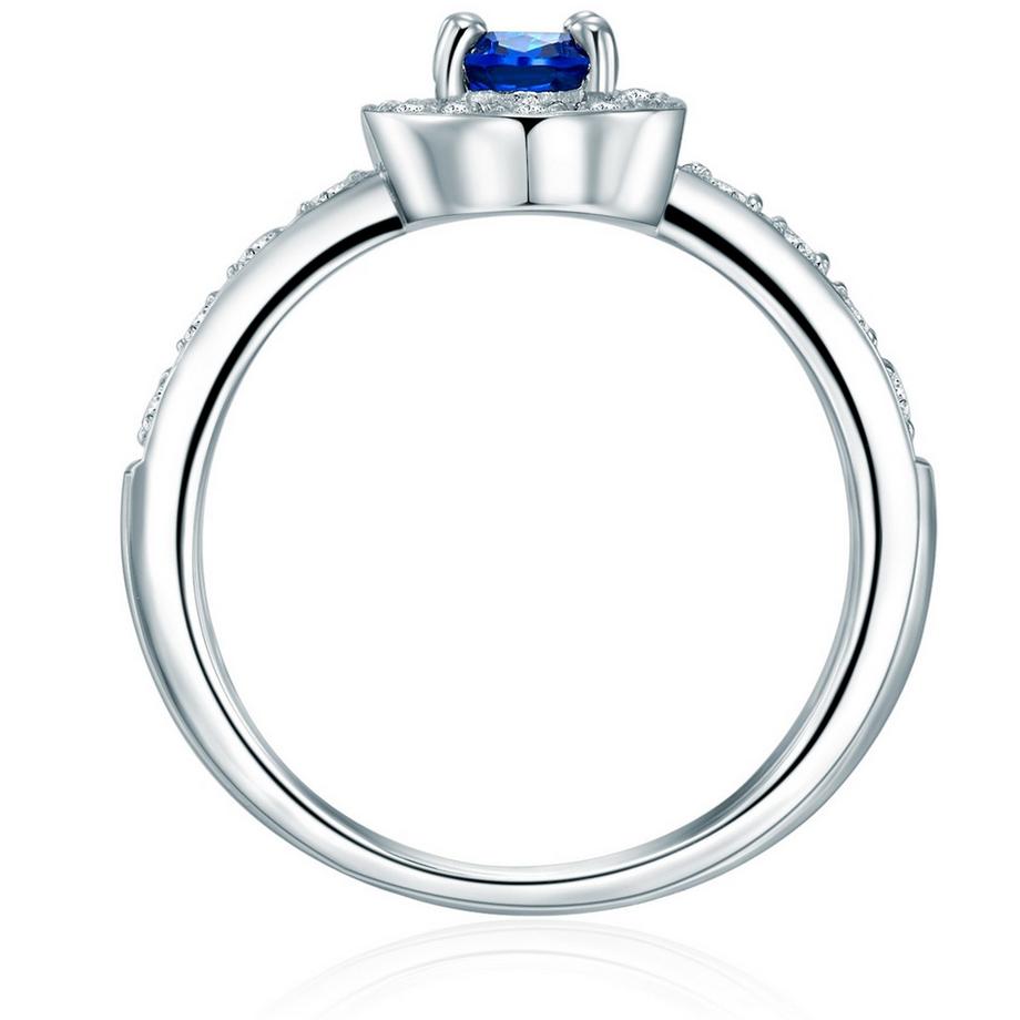 Rafaela Donata  Ring Sterling Silber Zirkonia blau weiß 