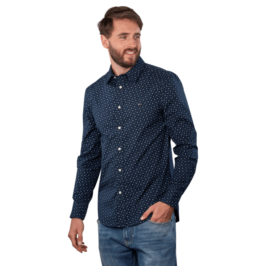 Flex Poplin Shirt Allover Print