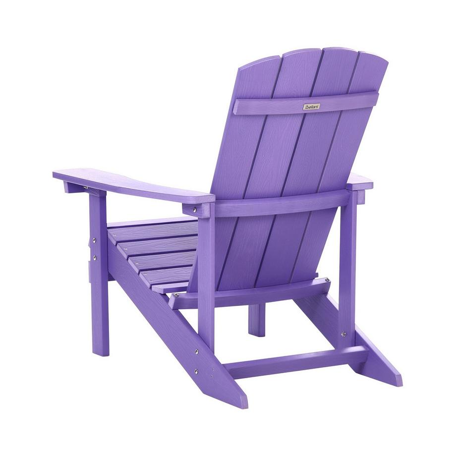 Beliani Gartenstuhl aus Kunstholz Retro ADIRONDACK  