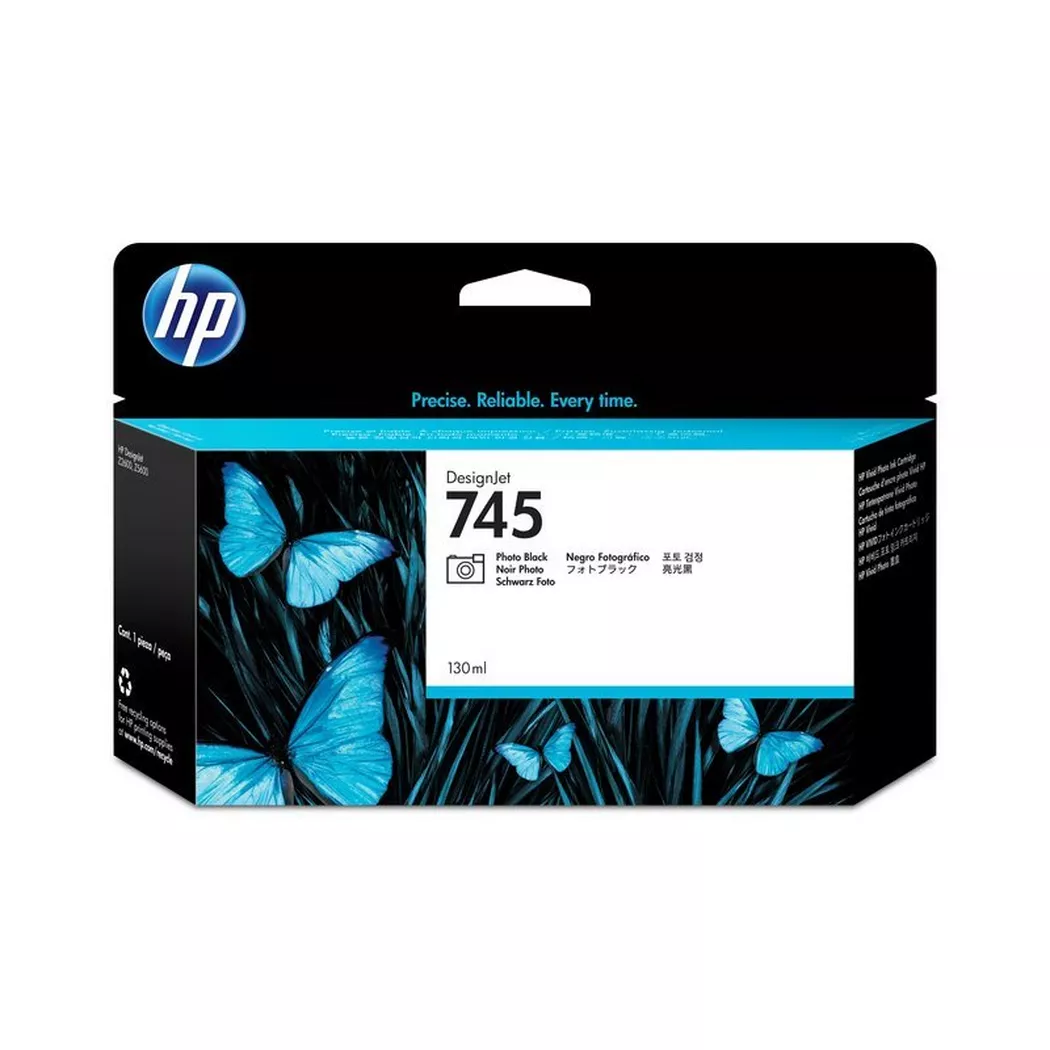 Hewlett-Packard – HP Tintenpatrone 745 photo black F9J98A DesignJet Z5600 130ml, One Size
