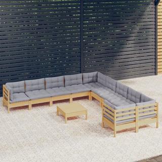 VidaXL Salon de jardin bois  