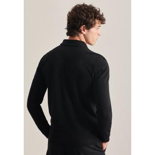 Seidensticker  Polo Slim Fit Manche longue Uni 