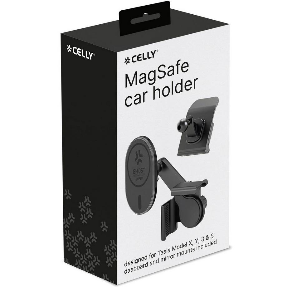 Celly  MagSafe Autohalterung für Tesla Model X, Y, 3, S Bildschirm + Armaturenbrett 