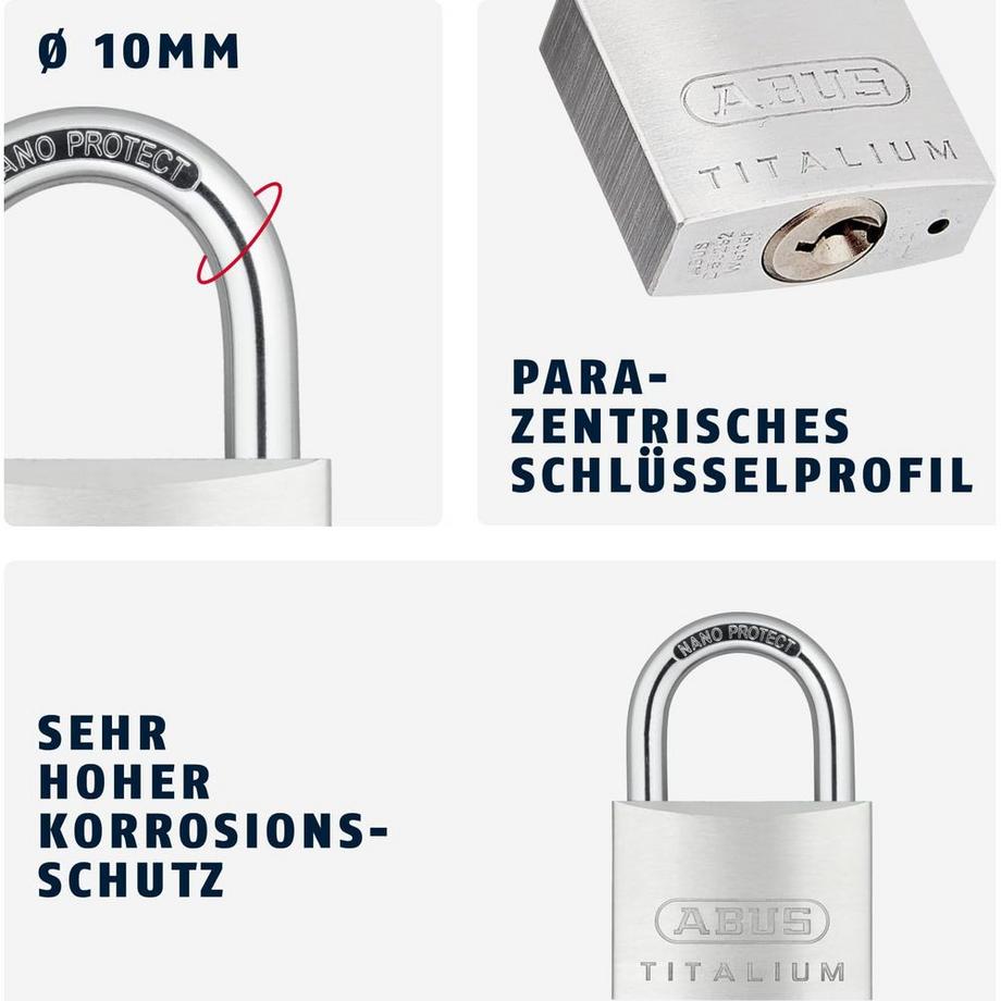 Abus  cadenas à clé 64TI SB 