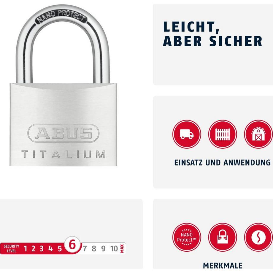 Abus  cadenas à clé 64TI SB 
