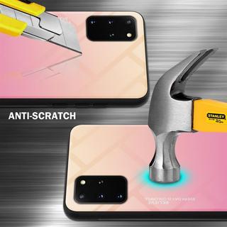 Cadorabo  Housse compatible avec Samsung Galaxy S20 PLUS - Coque de protection bicolore en silicone TPU et dos en verre trempé 