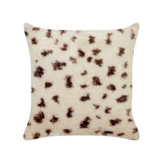 Beliani Lot de 2 coussins décoratifs en Fourrure synthétique Traditionnel KASRA  