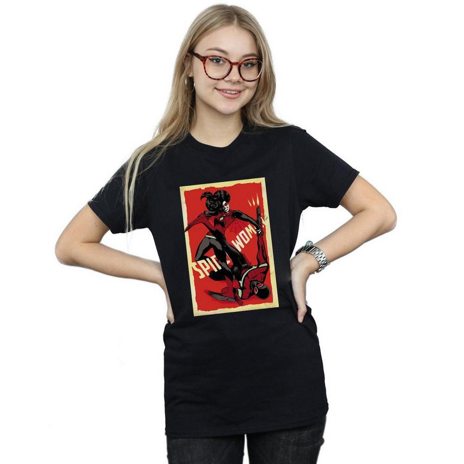 MARVEL Spider-Woman vs Spider-Man T-Shirt Stampata  