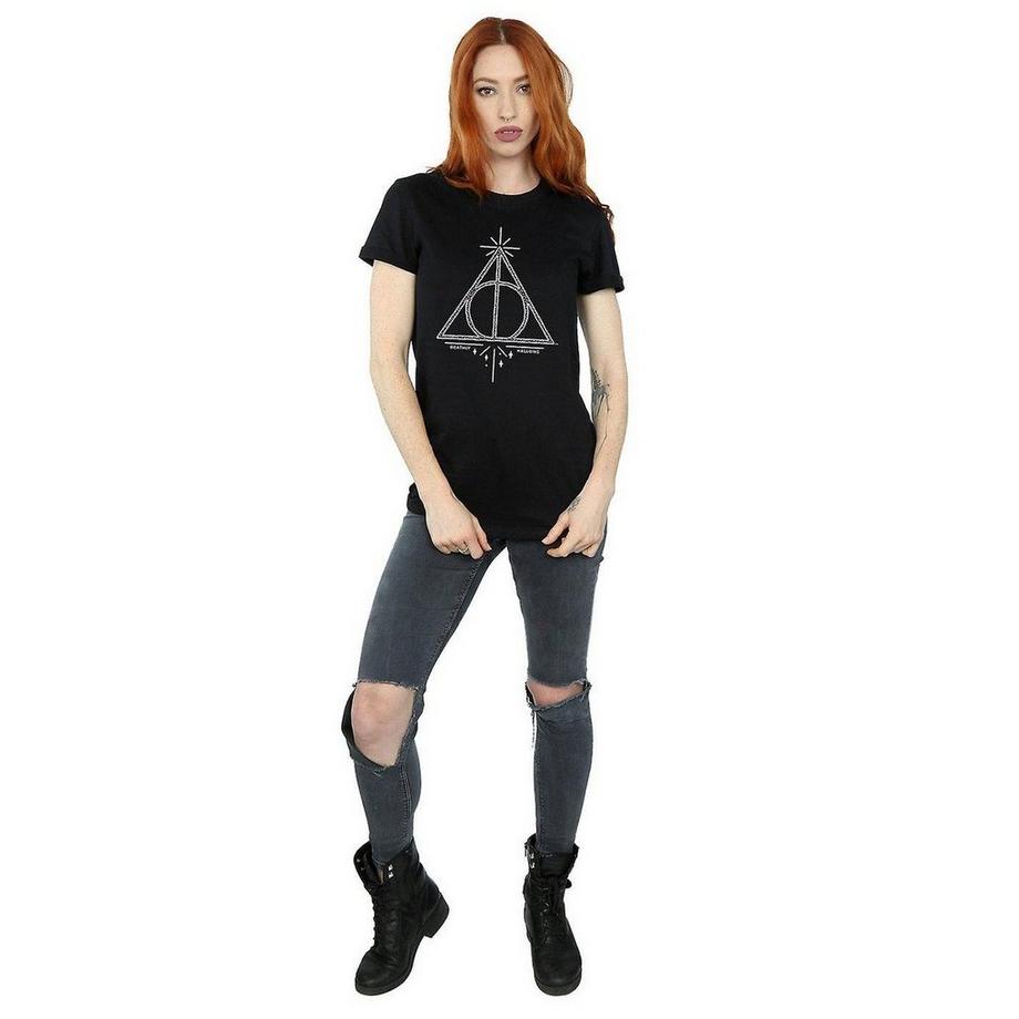 Harry Potter Deathly Hallows T-Shirt Coupe Ample  