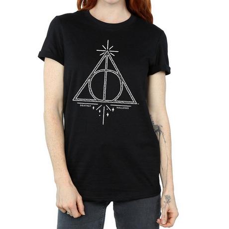 Harry Potter Deathly Hallows T-Shirt Coupe Ample  