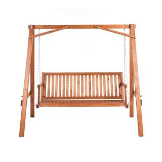 Beliani Dondolo da giardino en Legno di larice Rustico FICARELLA  
