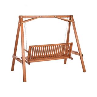 Beliani Dondolo da giardino en Legno di larice Rustico FICARELLA  