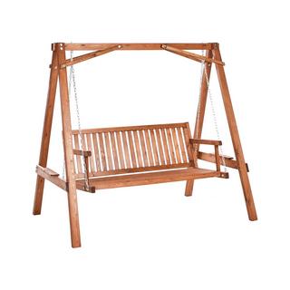 Beliani Dondolo da giardino en Legno di larice Rustico FICARELLA  