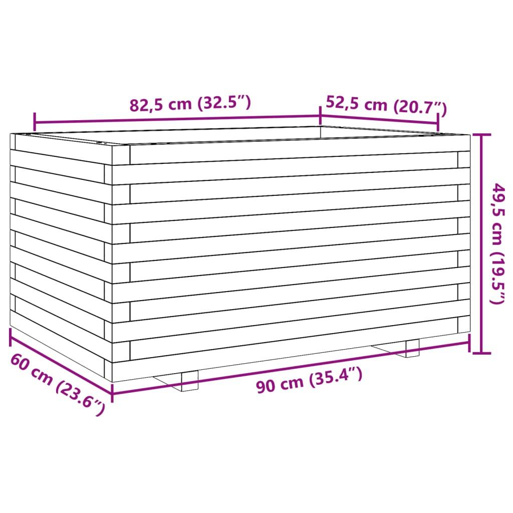 VidaXL Jardinière pinède imprégnée  