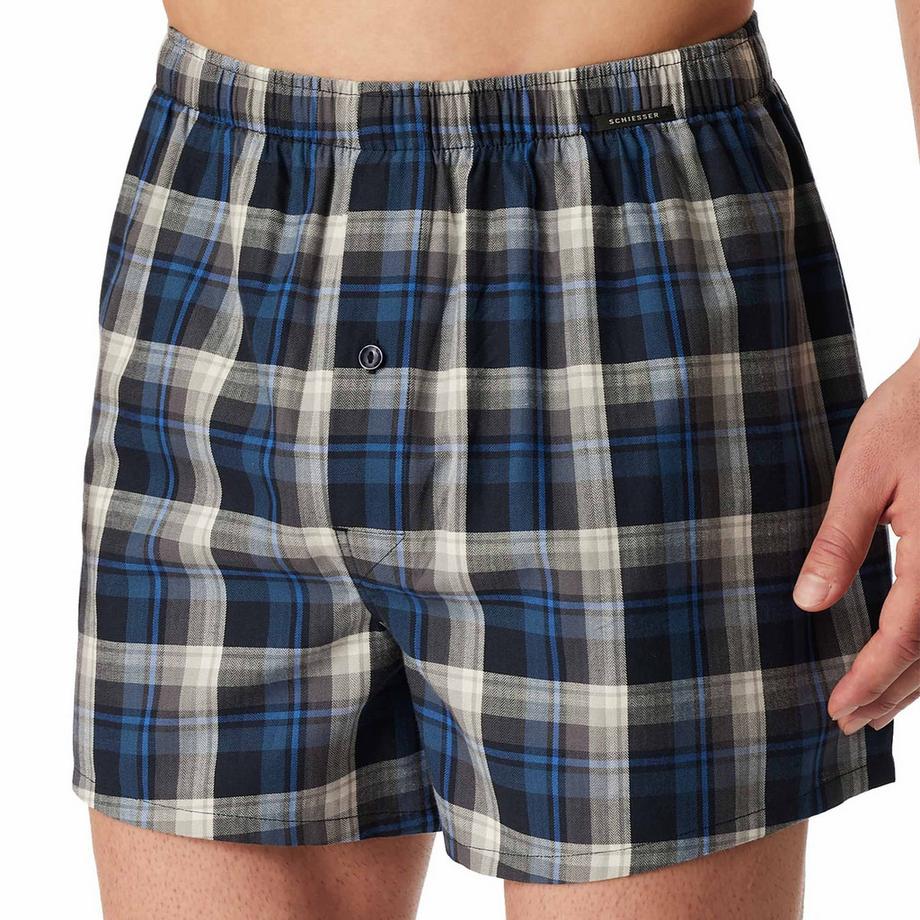 Schiesser Web-Boxershorts 4er Pack Bequem sitzend  