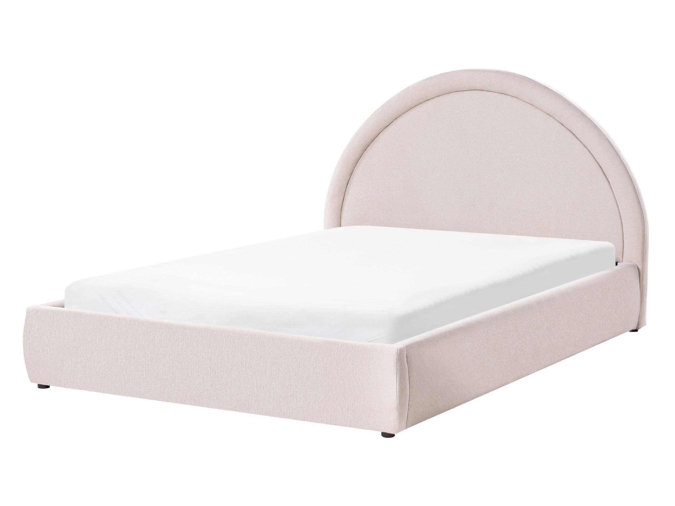 Beliani Bett mit Stauraum aus Stoff Modern MOUZON  
