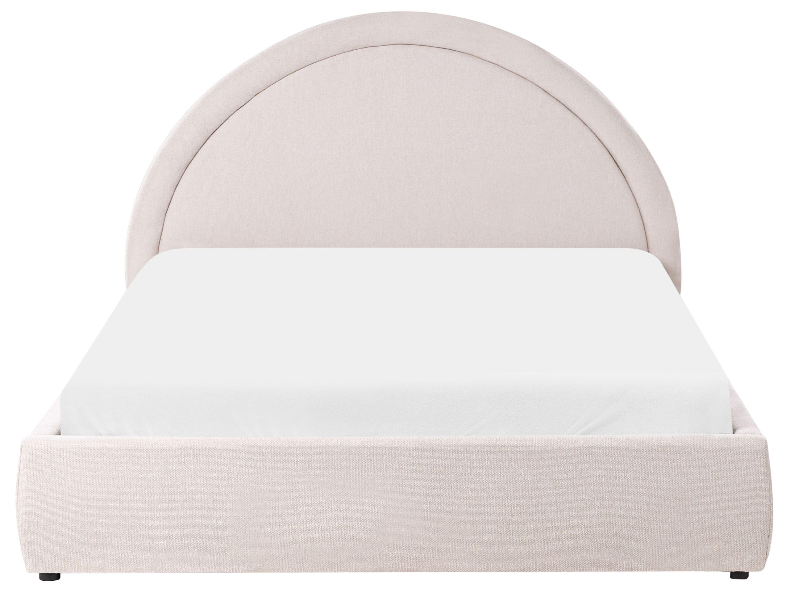 Beliani Bett mit Stauraum aus Stoff Modern MOUZON  