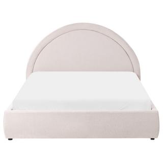 Beliani Bett mit Stauraum aus Stoff Modern MOUZON  