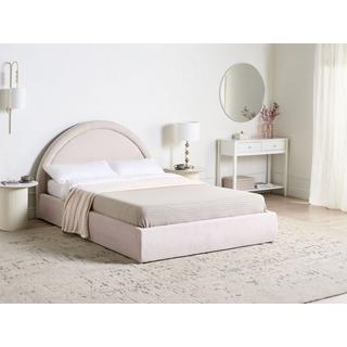 Beliani Bett mit Stauraum aus Stoff Modern MOUZON  